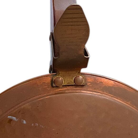 Vintage Silent Butler Table Sweeper Crumb Catcher Holland Copper Brass Wooden - Picture 8 of 16